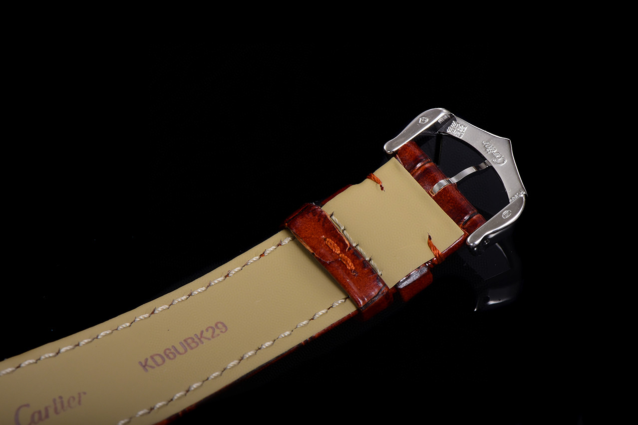 Cartier Santos-Dumont Extra-Large Platinum Copper Dial Swiss 1:1 Grade Watch - Image 9