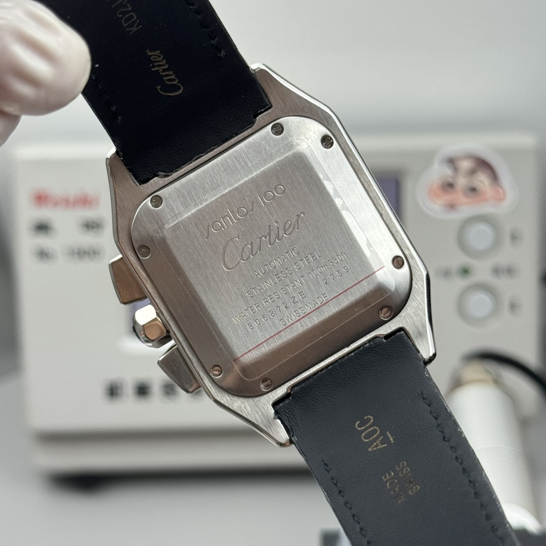 Cartier Santos 100 XL Chronograph Swiss 1:1 Grade Watch - Image 8