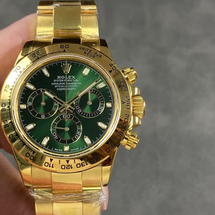 Rolex Cosmograph Daytona “John Mayer” Yellow Gold Green Dial Swiss 1:1 Grade Watch