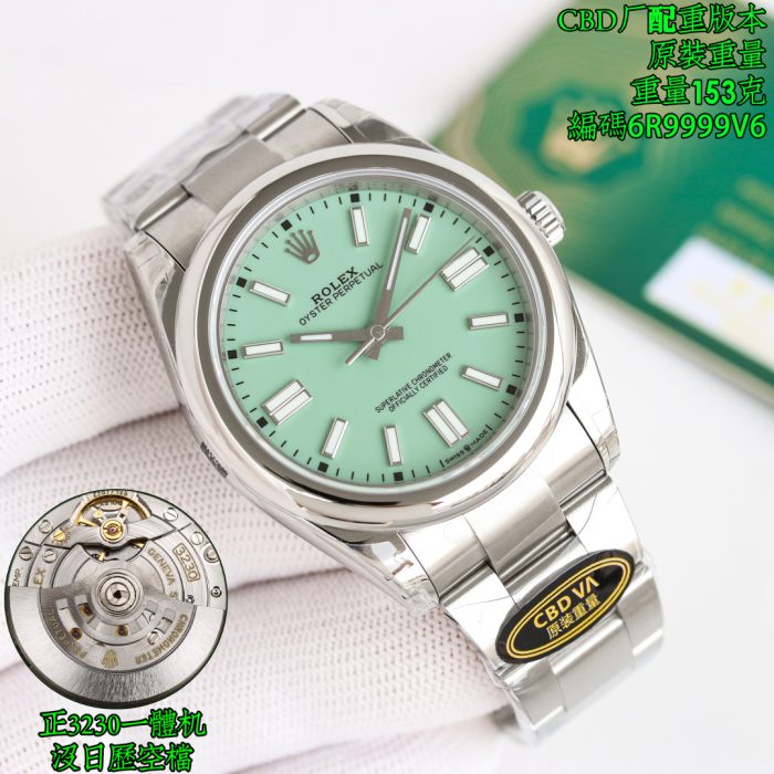 Rolex Oyster Perpetual Green Dial Swiss 1:1 Grade Watch