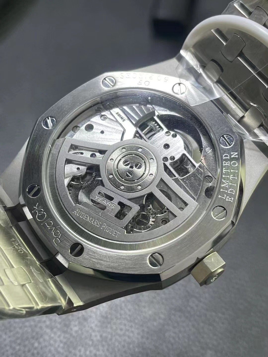 Audemars Piguet Royal Oak Selfwinding Flying Tourbillon Burgundy Dial Swiss 1:1 Grade Watch - Image 8