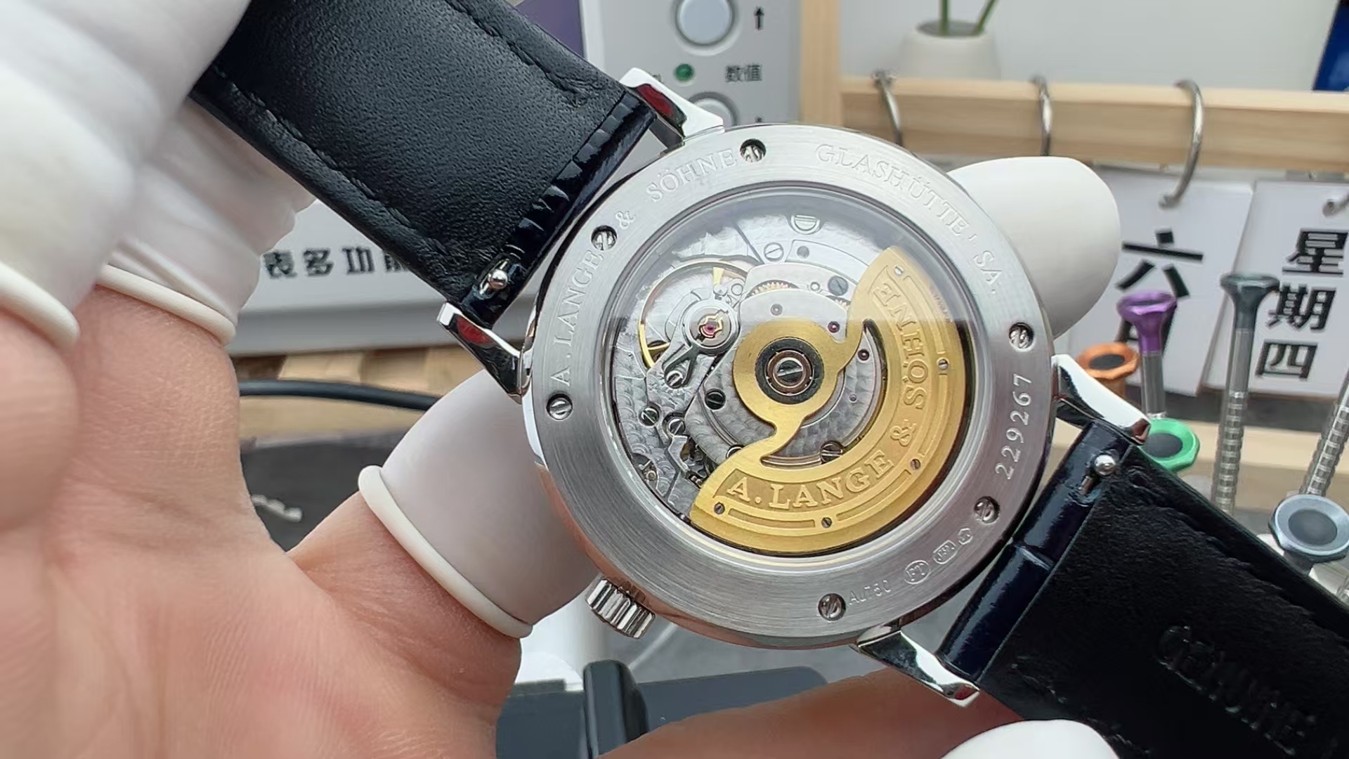 A. Lange & Söhne Saxonia Automatic Blue Dial Swiss 1:1 Grade Watch - Image 5