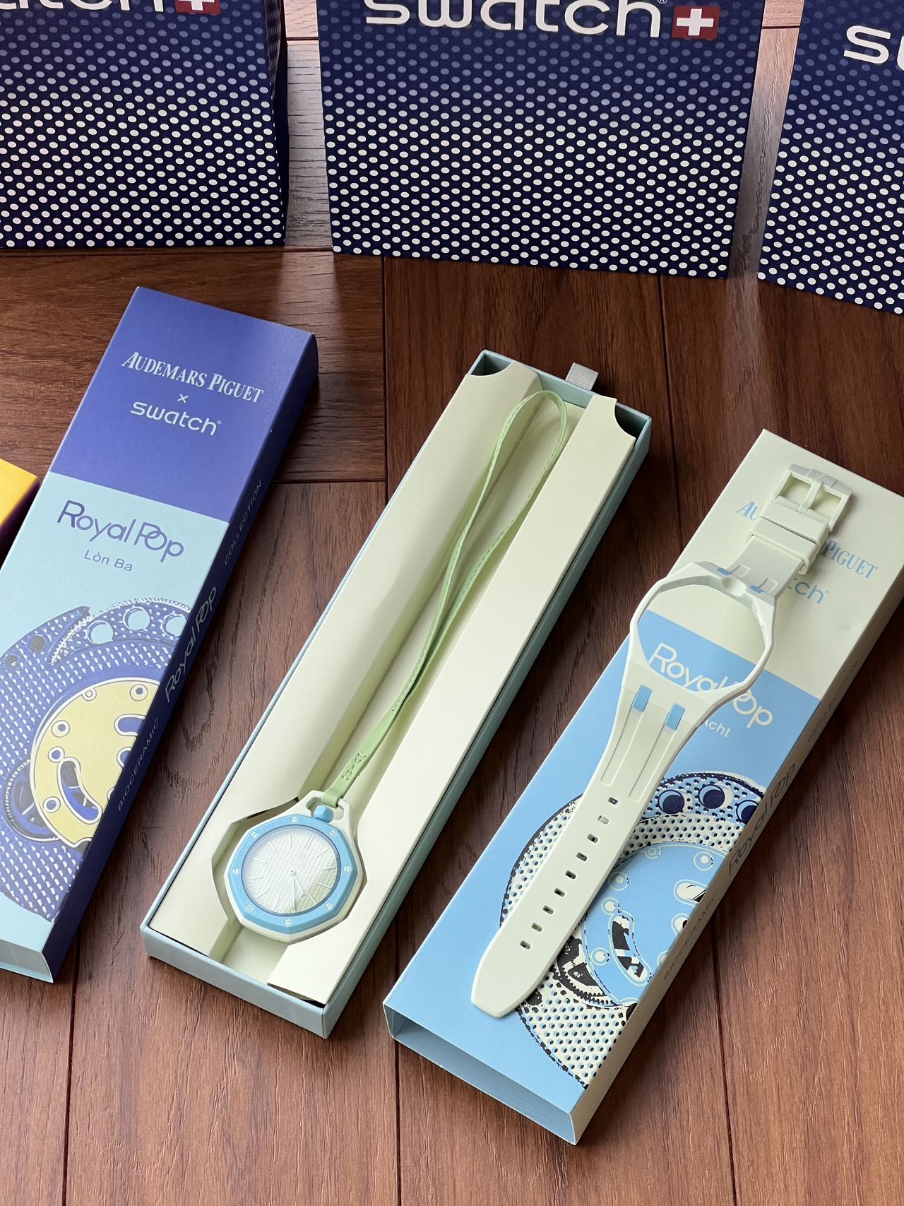 AP x Swatch Royal Pop “Lon Ba” Bioceramic Swiss 1:1 Grade Watch - Image 2