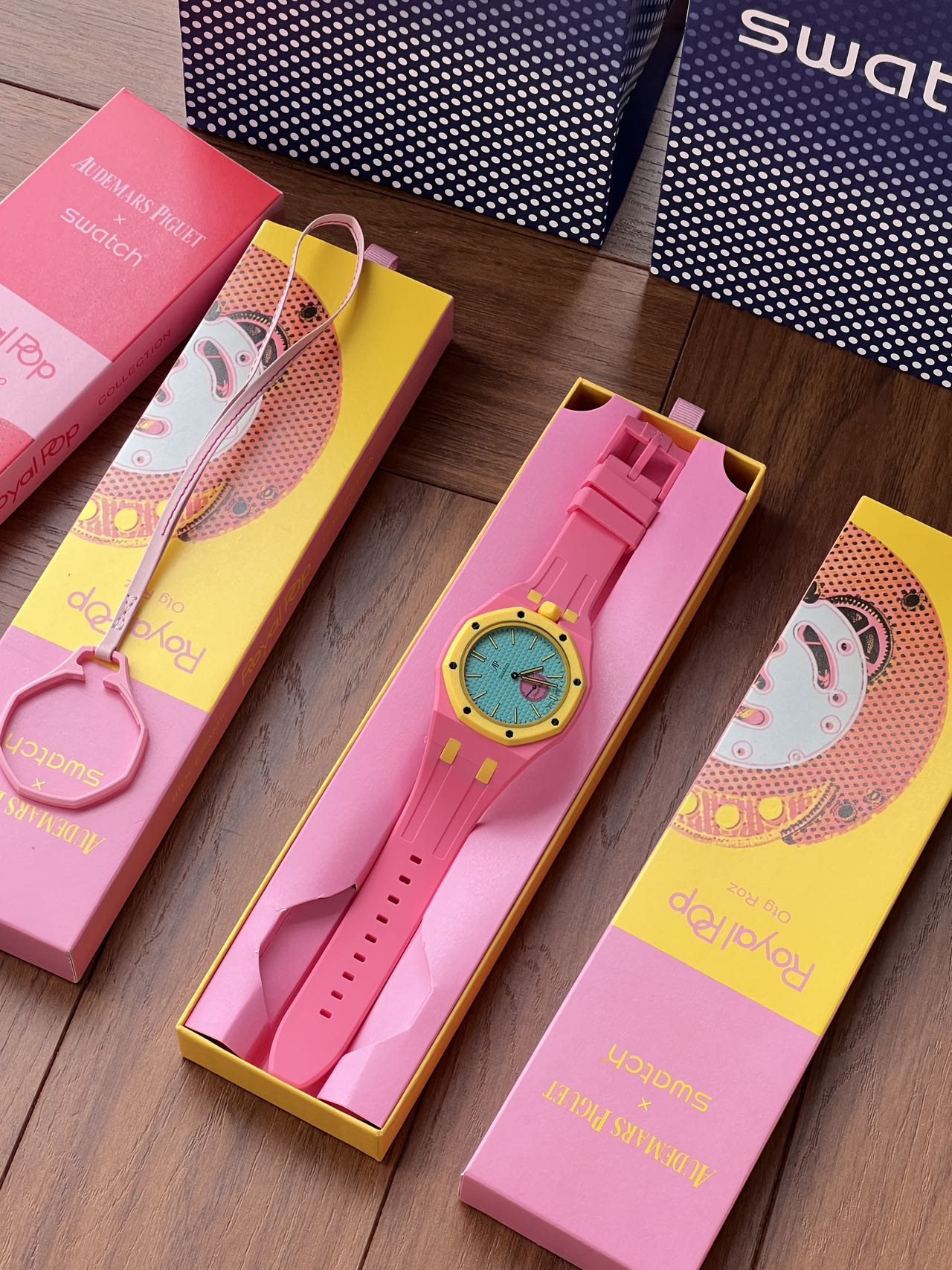 AP x Swatch Royal Pop “Otg Roz” Bioceramic Swiss 1:1 Grade Watch