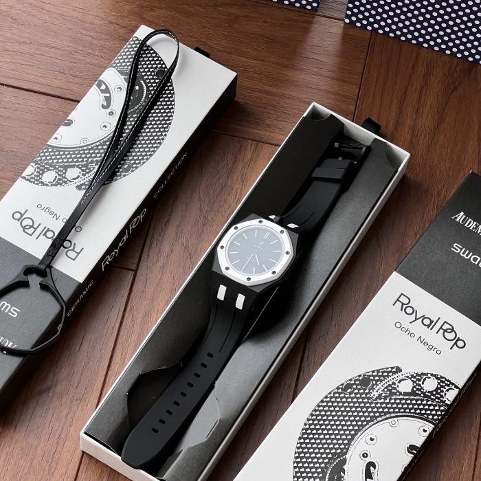 AP x Swatch Royal Pop “Ocho Negro” Bioceramic Swiss 1:1 Grade Watch