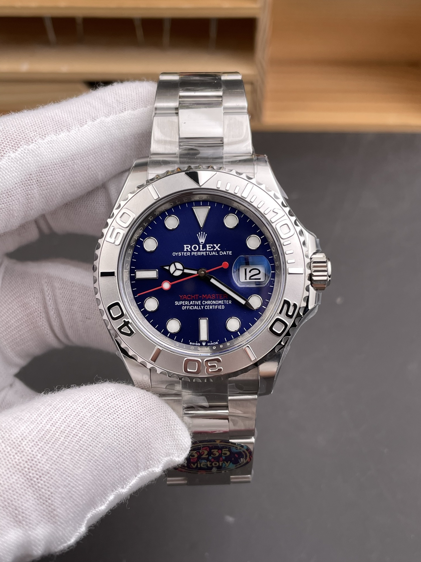 Rolex Yacht-Master 40 Blue Dial Red Second Hand Swiss 1:1 Grade Watch