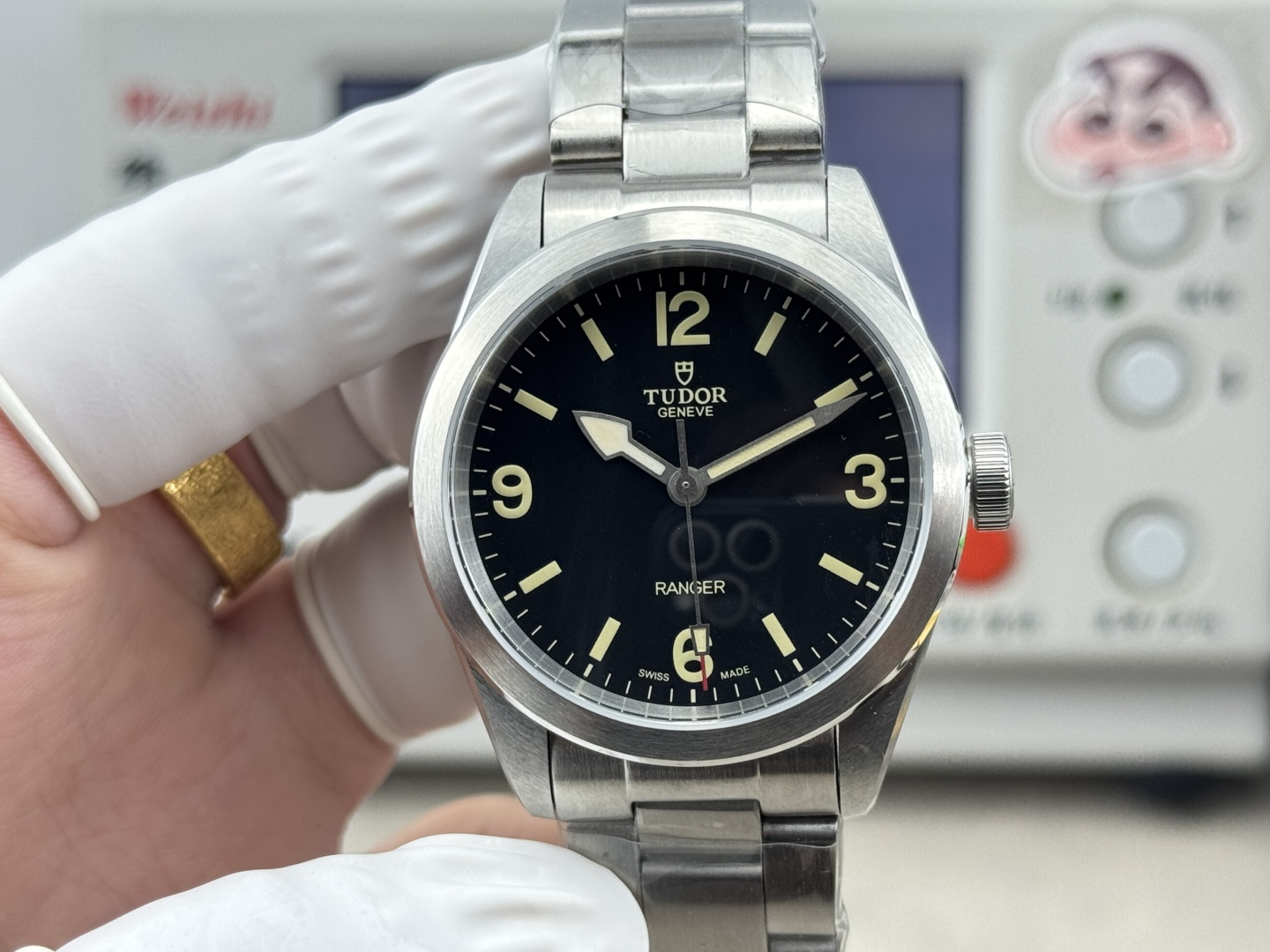 Tudor Ranger 39mm Black Domed Dial Stainless Steel Bracelet Swiss 1:1 Grade Watch