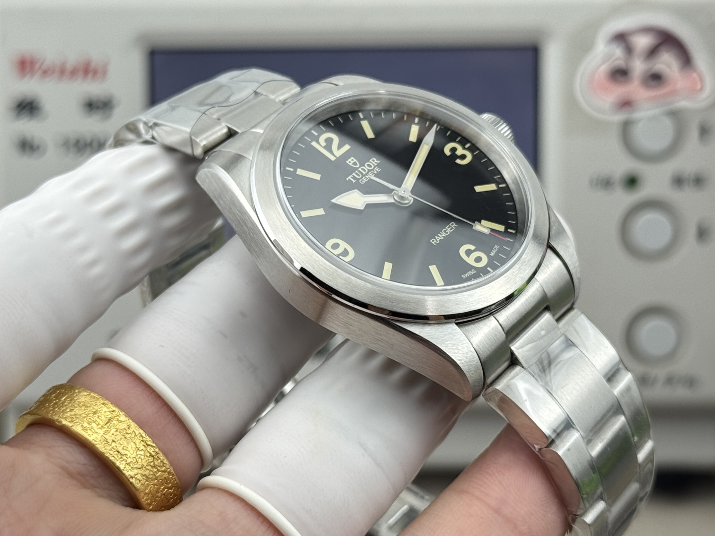 Tudor Ranger 39mm Black Domed Dial Stainless Steel Bracelet Swiss 1:1 Grade Watch - Image 6